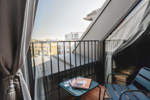 Balkón nebo terasa v ubytování Boutique Hotel das Salz
