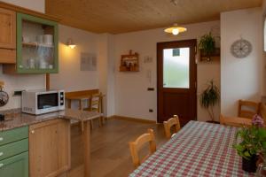 Kuchyňa alebo kuchynka v ubytovaní Agritur Maso Rauter
