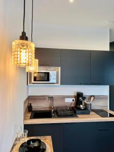 Kuchyň nebo kuchyňský kout v ubytování L élégance + 7 fotografií