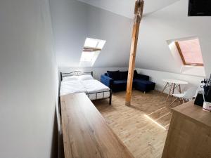 Postel nebo postele na pokoji v ubytování Willa Azul - Podgrzewany basen, klimatyzacja w całym obiekcie