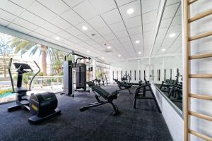 Fitnesscenter och/eller fitnessfaciliteter på Ura Jardín Del Atlántico