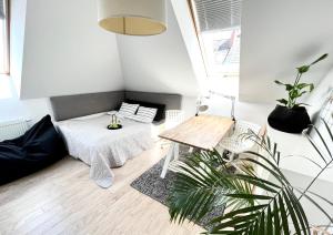 Posezení v ubytování Ach to tu Apartament