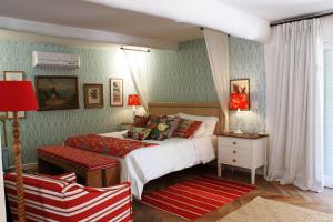 Tempat tidur dalam kamar di TW Guaimbê Exclusive Suítes