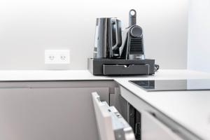 Köök või kööginurk majutusasutuses Blackhome Wien I contactless check-in