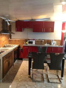 A kitchen or kitchenette at Studio avec jardin clos et wifi a Saint Pierre a 4 km de la plage