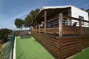 Mobil Home Vue sur Mer - Racine 03外面的花园