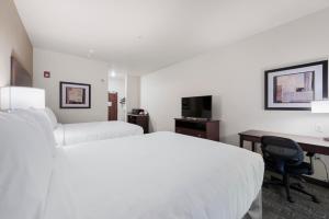 Postel nebo postele na pokoji v ubytování Cobblestone Hotel & Suites - Urbana