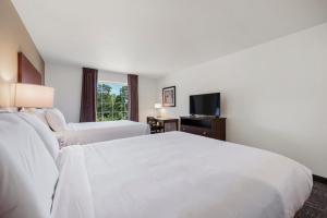 Postel nebo postele na pokoji v ubytování Cobblestone Hotel & Suites - Urbana