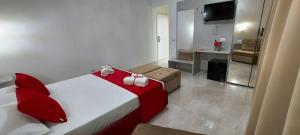 TV a/nebo společenská místnost v ubytování IL GIGLIO B&B
