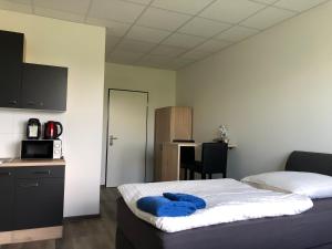 Postel nebo postele na pokoji v ubytování Pension Gästehaus Kautz