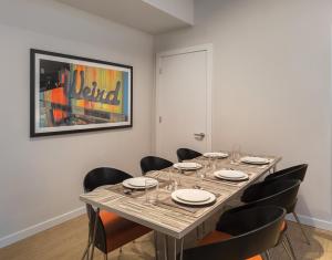 a dining room with a table and chairs at Club Wyndham Austin in Austin