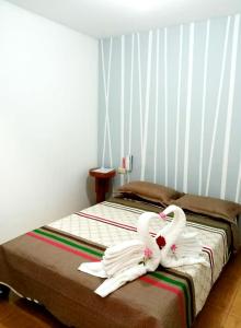 Cama o camas de una habitación en Kay Amazon Lodge
