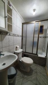 Ванная комната в Hostal Las Heras