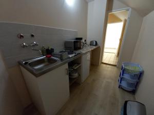Kuchyňa alebo kuchynka v ubytovaní MALIBU APARTMENT BALATON NORTH + 16 fotografií