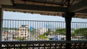 a view of a city from a balcony at El Rincón del Ángel Tuxpan in Tuxpan de Rodríguez Cano