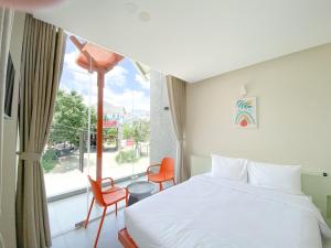 Ліжко або ліжка в номері RAON Bazan Hotel - STAY 24H