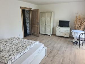TV a/nebo společenská místnost v ubytování Airport Rooms