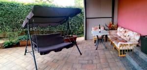 Patio alebo iná vonkajšia časť ubytovania Studio TRIPLE M Rovinj