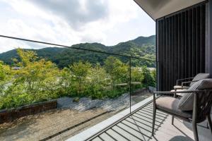 Uma vista da montanha tirada do hotel 