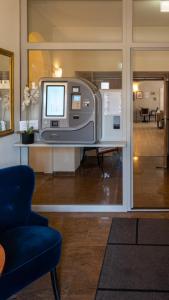 Kuchyň nebo kuchyňský kout v ubytování Hotel Am Uenglinger Tor