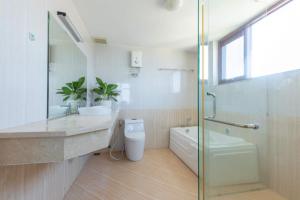 Phòng tắm tại Bai Sau Apartment