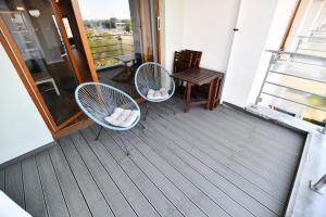 Balkon lub taras w obiekcie Apartamenty NAVIGATOR-Rezydencja Portowa 14