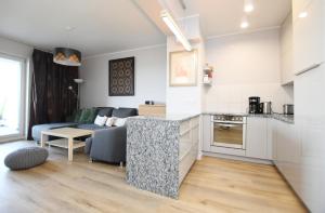 Kuchnia lub aneks kuchenny w obiekcie Apartamenty NAVIGATOR-Rezydencja Portowa 14