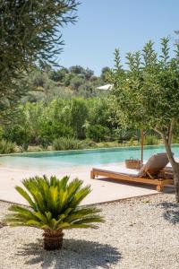 a resort with a pool and a palm tree at IUTA Farm in Noto +89 photos