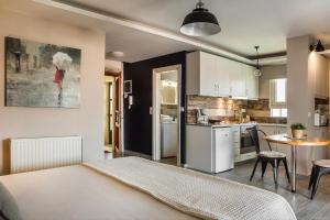 Kuchyň nebo kuchyňský kout v ubytování Panoramic Luxurious Penthouse