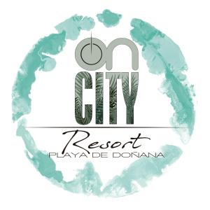 un logotipo para un complejo turístico de CD playa de dominanca en ON City Resort Apartments LL, en Matalascañas