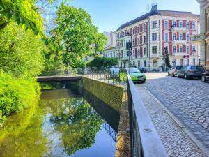 Das Gebäude in dem sich die Ferienwohnung befindet