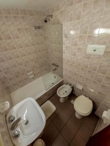 Ванная комната в Hosteria Bello Horizonte