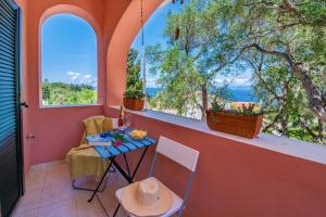 Balkón alebo terasa v ubytovaní Margarita Apartments Paxos - Studio Kam