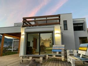 Το κτήριο όπου στεγάζεται  η παραθεριστική κατοικία