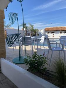 Balkón nebo terasa v ubytování Hôtel du Pont Blanc