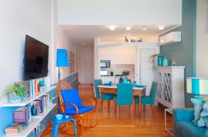 TV a/nebo společenská místnost v ubytování Sapore di Mare - Goelba