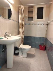 een badkamer met een toilet en een wastafel bij Studio à Hammam Sousse in Hammam Sousse