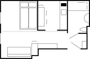 Půdorys ubytování Edith`s Apartment