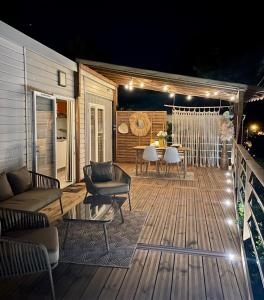 Posezení v ubytování Mobil Home superbe Vue Mer St Raphaël