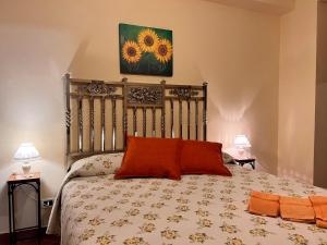 A bed or beds in a room at IL Rustico di Giò