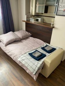 Postel nebo postele na pokoji v ubytování Apartament Kąkolowa