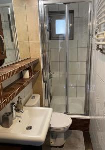 Koupelna v ubytování Apartament Kąkolowa
