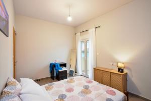 Postel nebo postele na pokoji v ubytování Souda apartment