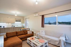 Kuchyň nebo kuchyňský kout v ubytování Souda apartment