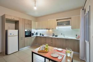 Kuchyň nebo kuchyňský kout v ubytování Souda apartment