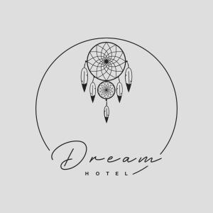 an illustration of a dream catcher in a circle at Dream Hotel in Ksamil