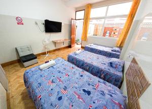 Un televizor și/sau centru de divertisment la Libélula Hotel +21 fotografii