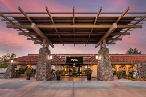 a rendering of the front of a hotel with a large pavilion at Best Western Plus Thousand Oaks Inn in Thousand Oaks