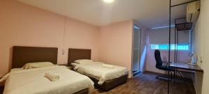 Postel nebo postele na pokoji v ubytování Misto Hotel