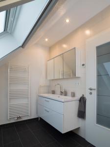 Ένα μπάνιο στο Ferienhaus am Mühlenpfad